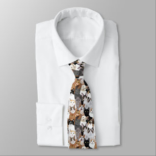 Corbata Muchos patrones de gatos simples para los amantes 