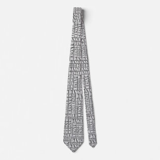 Corbata Muchos peligros - gris