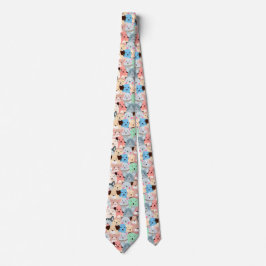 Corbata Muchos Perros Coloridos Diseñan Necktie