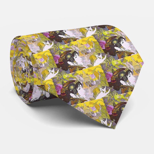 Corbata Mujer Art Nouveau (Enrollado)
