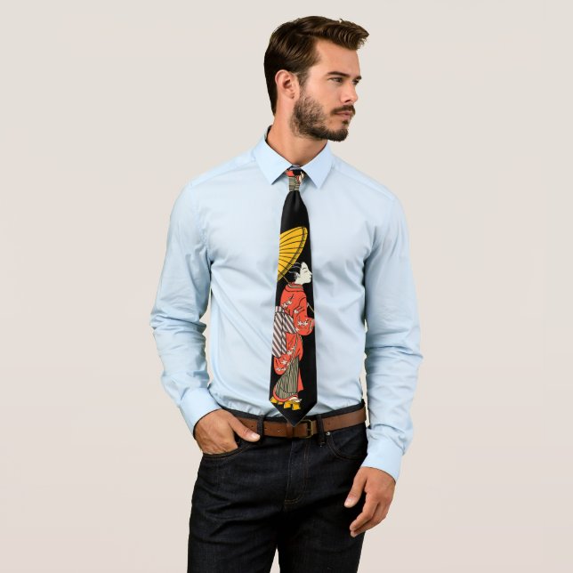 Corbata Mujer asiática Necktie (In situ)