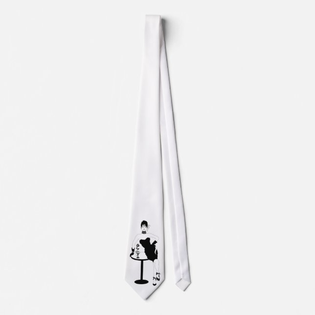 Corbata Mujer En Mesa (Anverso)