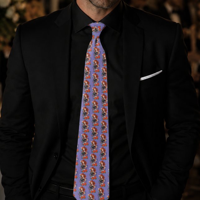 Corbata Mujer pelirroja tatuada mangas morado (Subido por el creador)