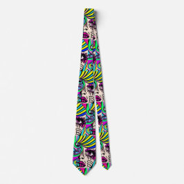 Corbata mujeres psicodélica