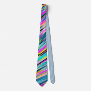 Corbata Multicolor Neon Psicodélico de moda