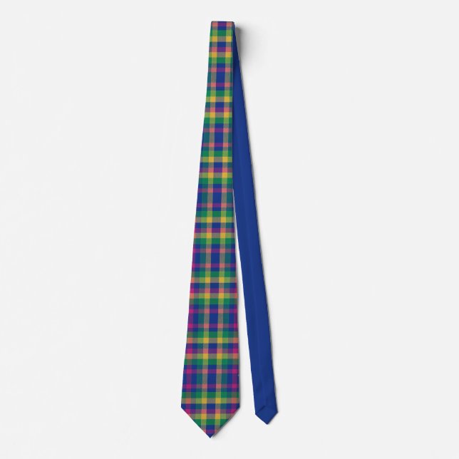 Corbata Multicolor tartan (Anverso)