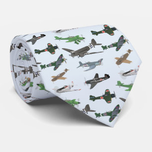 Corbata Multiple WW2 Airplanes Pattern