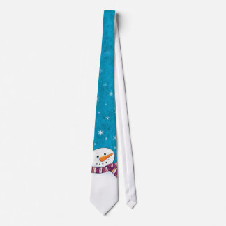 Corbata Muñeco de nieve de la diversión y lazo del navidad