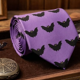 Corbata Murciélago Negro de Halloween