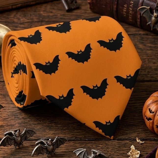 Corbata Murciélago negro de Halloween (Subido por el creador)