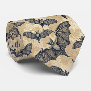 Corbata Murciélagos vintage de Halloween