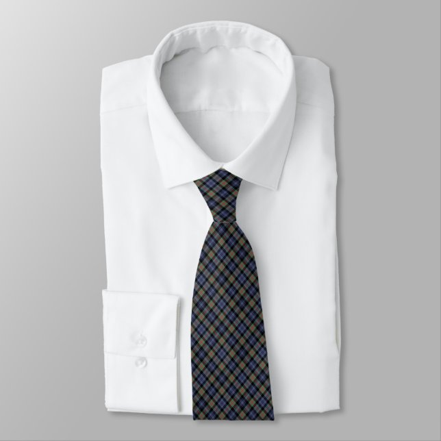 Corbata Murray Antiguo Tartán Placa Verde Ligera (Atado)