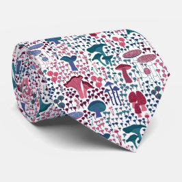 Corbata Mushroom magenta retro