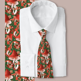 Corbata Mushroom Magic red y green