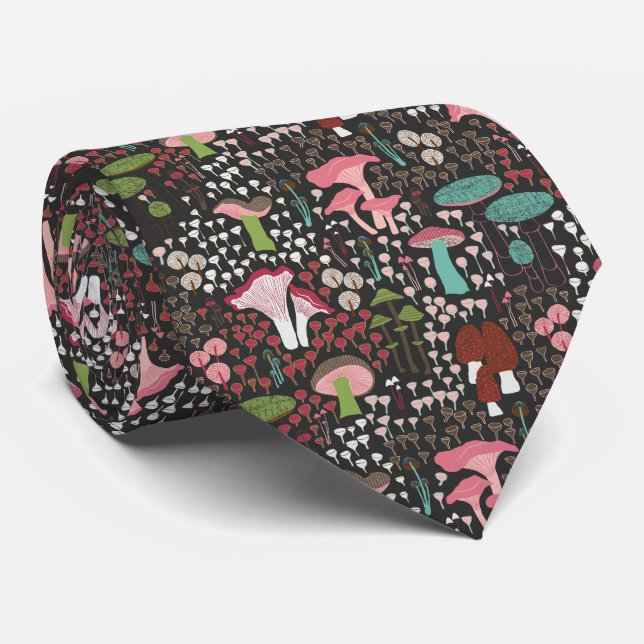 Corbata Mushroom retro rosado (Enrollado)