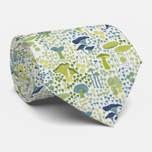 Corbata Mushroom retro verde