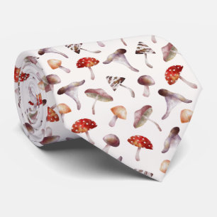 Corbata Mushroom Rústico Patrón Cuello