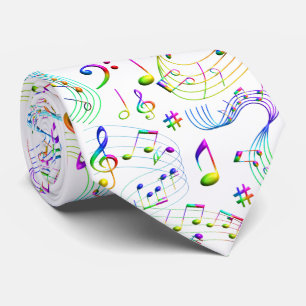 Corbata Music Musical Notes Colorful