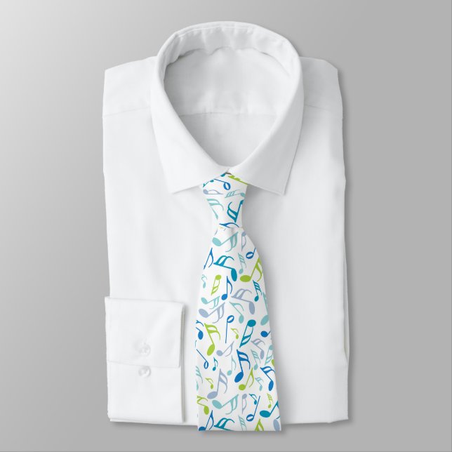 Corbata Music Notes Neck Tie (Atado)