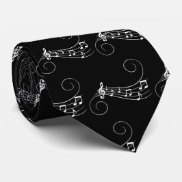 Corbata Music Notes Neck Tie