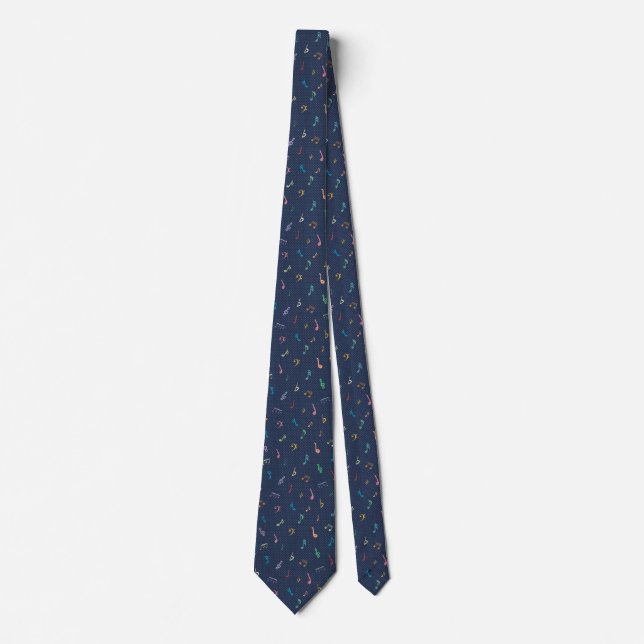 Corbata Música azul (Anverso)