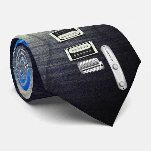 Corbata Música de guitarra transparente (Enrollado)