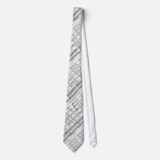 Corbata Música de hojas de navidad