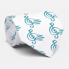 Corbata Música de pájaro azul