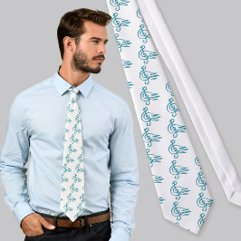 Corbata Música de pájaro azul