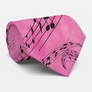 CORBATA MÚSICA NOTES-TIE-PINK