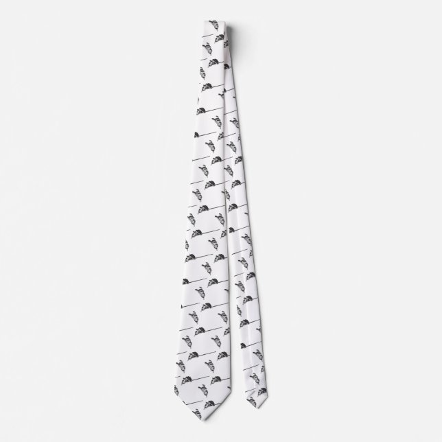 Corbata Música vintage, manos de director con un bastón (Anverso)