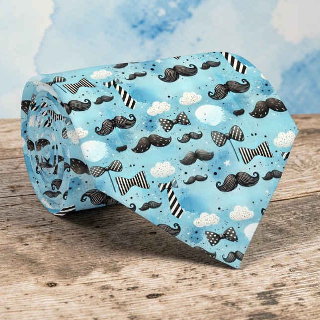 Corbata Mustache Dapper Pattern Necktie Tie (Subido por el creador)