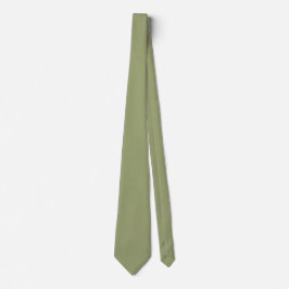 Corbata Muted Moss Green Color