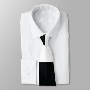 Corbata Mydeas   Bandas extra anchas en blanco y negro