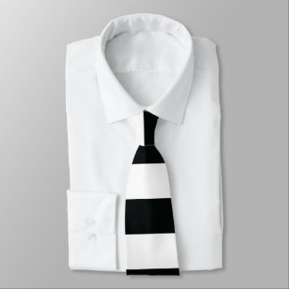 Corbata Mydeas | Bandas gruesas en blanco y negro