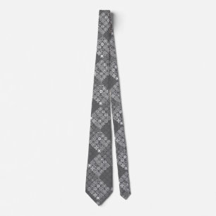 Corbata MZT01.Baldosas con tonos grises.b.DGrey BG