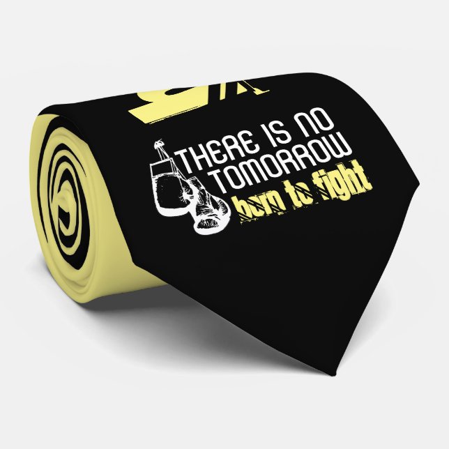 Corbata Nacido Para Luchar, Guantes De Boxeo (Enrollado)