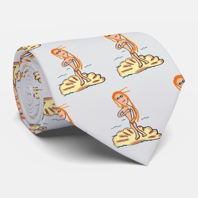 Corbata Nacimiento de Venus (Enrollado)