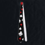 Corbata Naipes del póker<br><div class="desc">¡Un qué gran regalo para cualquier casino que ama,  póker que juega,  amante del naipe!</div>