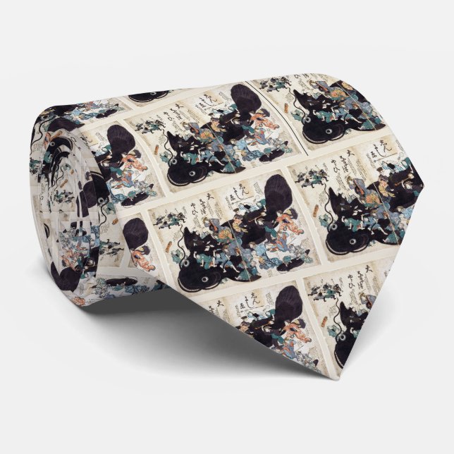 Corbata Namazu-e (Enrollado)