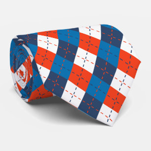Corbata Naranja azul de la marina azul del cielo azul azul