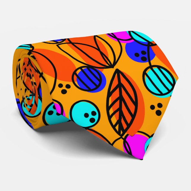 Corbata Naranja Berry Pop Neck Tie (Enrollado)