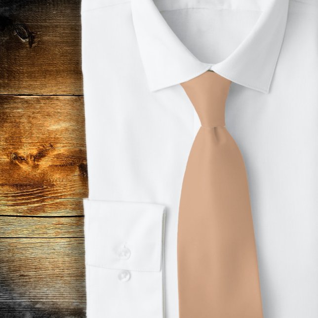 Corbata Naranja Coral Sólido (Subido por el creador)