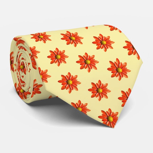 Corbata Naranja Daisy Flowers Moda Mantequilla Amarillo de (Enrollado)