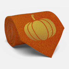 Corbata Naranja de Acción de Gracias de Milo Gold Pumpkin