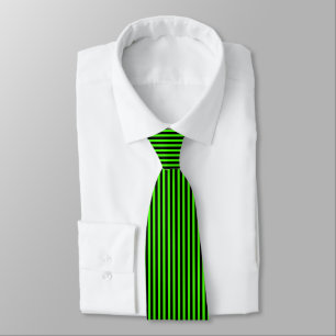 Corbata Naranja de calabaza de Halloween y raya negra