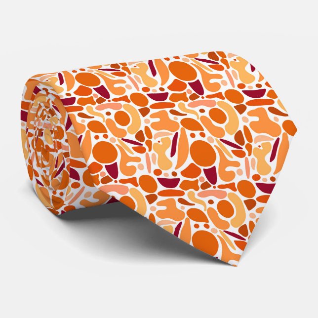 Corbata Naranja Lava Lamp Tie (Enrollado)