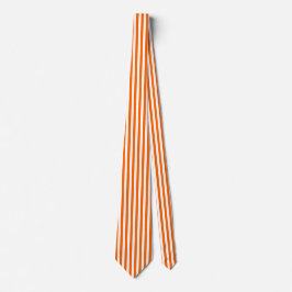Corbata Naranja Pinstripe Tie