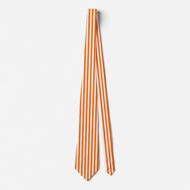 Corbata Naranja Pinstripe Tie (Anverso)