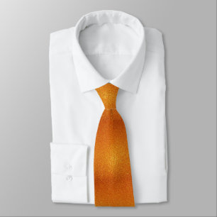 Corbata Naranja Purpurina Esparkly Neck Tie